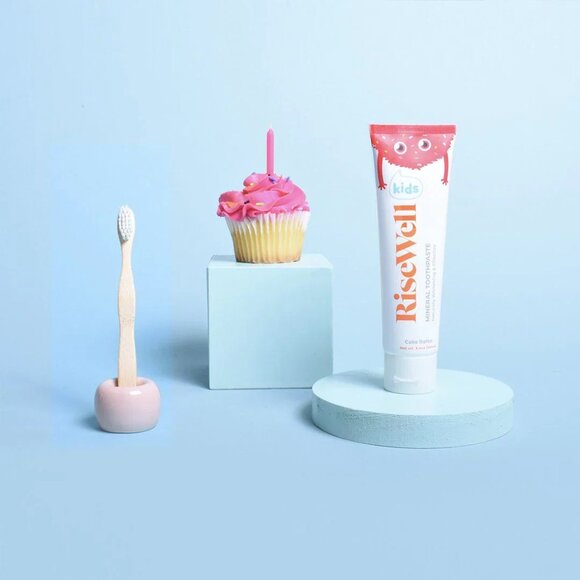 NWT 3-Pack RiseWell Kids Mineral Toothpaste Cake Batter Flavor 3.4 oz - Picture 2 of 7